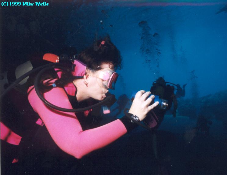 Susan in the cavern at Mushroom Forest