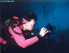 Susan in the cavern at Musroom forest